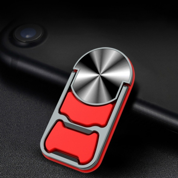 Car Desktop Stand Magnetic Rotating Metal Holder with Beer Opener(Red)