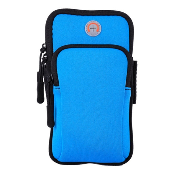 Sport Armband Waterproof Phone Holder Case Bag for 4-6 inch Phones(Blue)