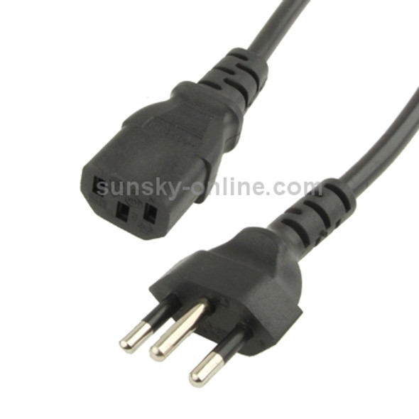 3 Prong Style Brazil AC Power Cord, Length: 1.5m ( OD5.5 )