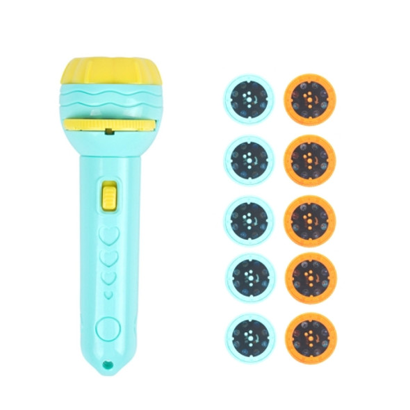3 Sets Children Early Education Luminous Projection Flashlight, Specification: Green + 80 Patterns