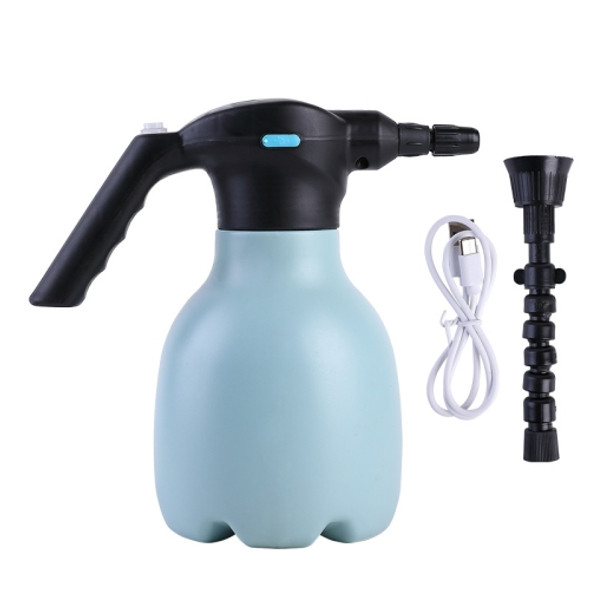 1.5L Garden Electric Watering Can Handheld Household Flower Watering Device, Specification: Blue + Universal Nozzle