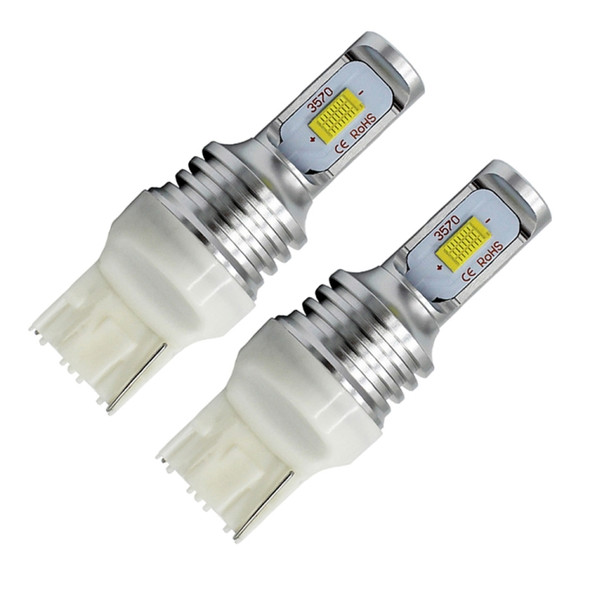 2 PCS T20/7440 72W 1000LM 6000-6500K Bright White Light Car Turn Backup LED Bulbs Reversing Lights, DC 12-24V