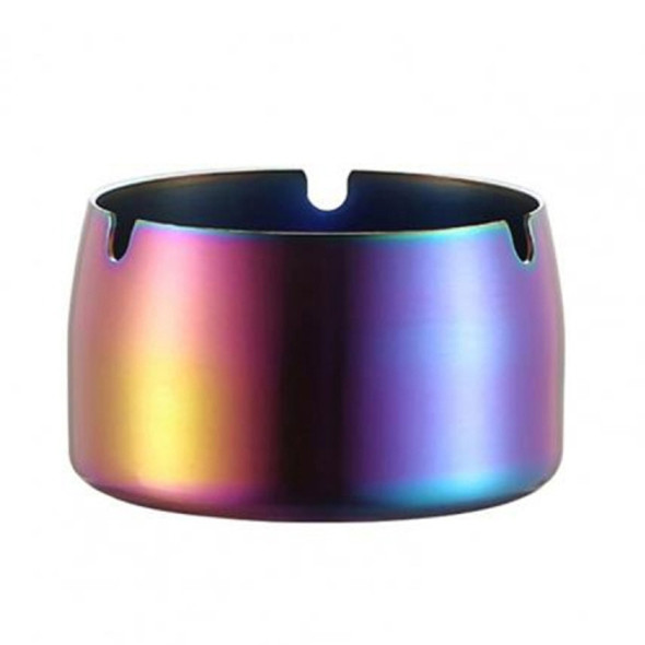 Thickened Stainless Steel Ashtray Windproof And Drop-Proof Ashtray, Specification: Large(Colorful)