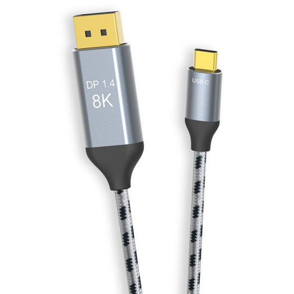Braided 1m 8K USB-C / Type-C To DisplayPort1.4  Adapter Connect Cable