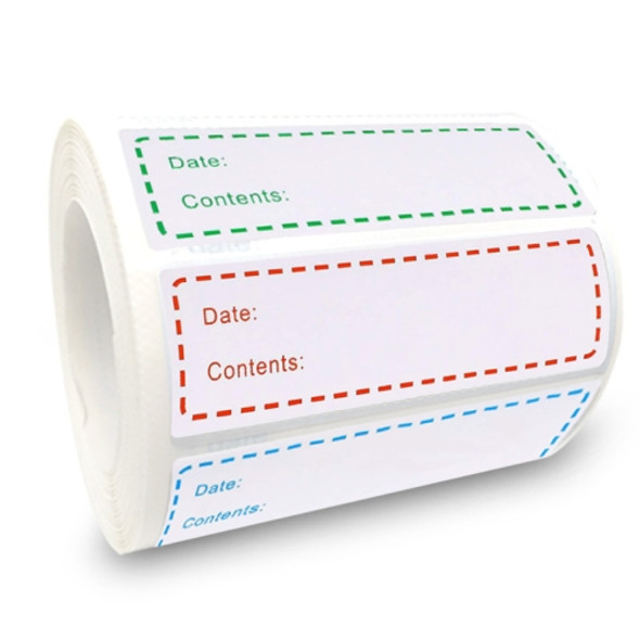 3 Rolls Food Refrigerated Storage Safety Date Marking Label Tearable Sticker 500PCS/Roll