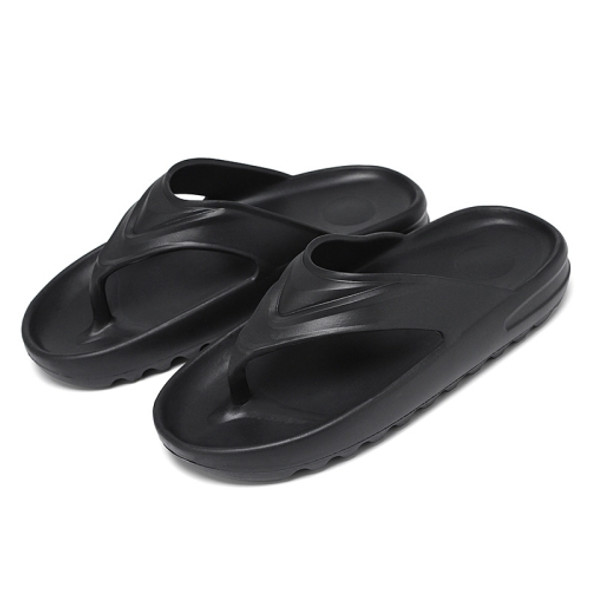 Summer Soft Breathable Beach Shoes Men Outdoors Casual Slippers, Size: 40(Black)