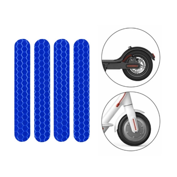 5 PCS Scooter Stickers Reflective Cursor Scooter Mudguard Reflective Sticker For Ninebot Max G30 (Blue)