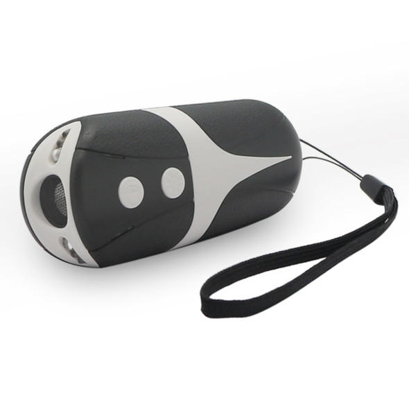 RC-534 Handheld Portable Ultrasonic Dog Repeller with LED Lights(Black + White)