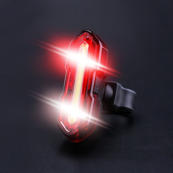 USB Rechargeable Bicycle Night Riding High-Bright Taillight, Colour: DT-6001B Red White Light