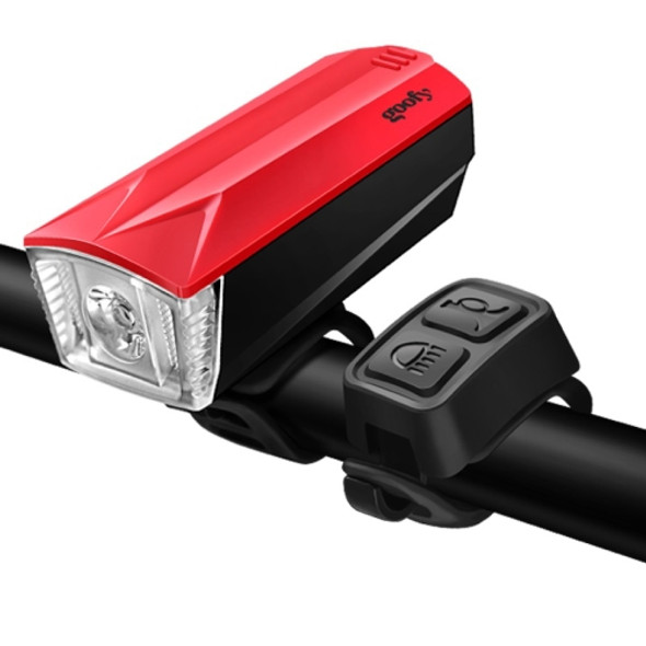 GOOFY DT-6105 Bicycle Horn Light Mountain Bike Front Light Warning Light Specification: Battery (3 Watt Red)
