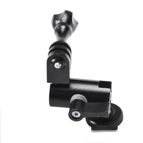 Type B Magic Arm Dual BallHead Cold Shoe 1/4 Inch Mount Adapter for GoPro HERO10 Black / HERO9 Black / HERO8 Black /7 /6 /5 /5 Session /4 Session /4 /3+ /3 /2 /1, DJI Osmo Action, Xiaoyi and Other Action Cameras