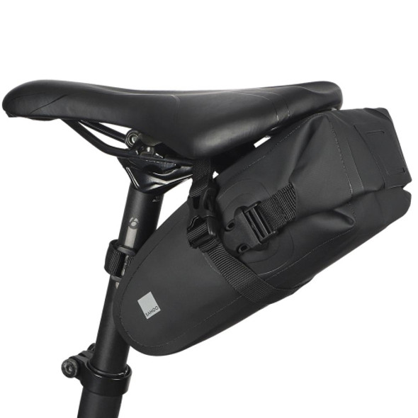 SAHOO 1L Bicycle Waterproof Tail Bag Saddle Bag Riding Equipment Kit(Black)