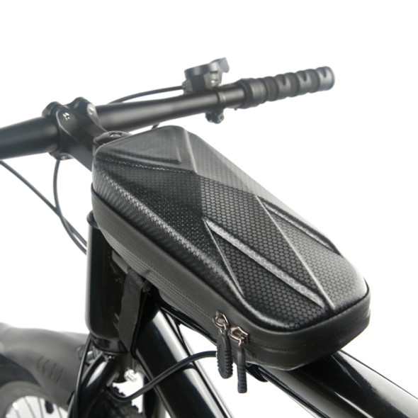 B40 Bicycle EVA Hard Shell Bike Front Package Mountain Bike Front Beam Bag(Black)