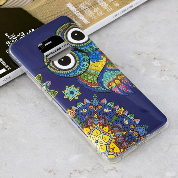 Luminous Blue Owl Pattern Shockproof TPU Protective Case for Huawei Mate 20 Pro
