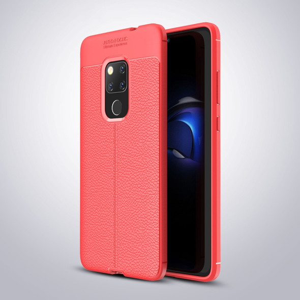 Litchi Texture TPU Shockproof Case for Huawei Mate 20 (Red)