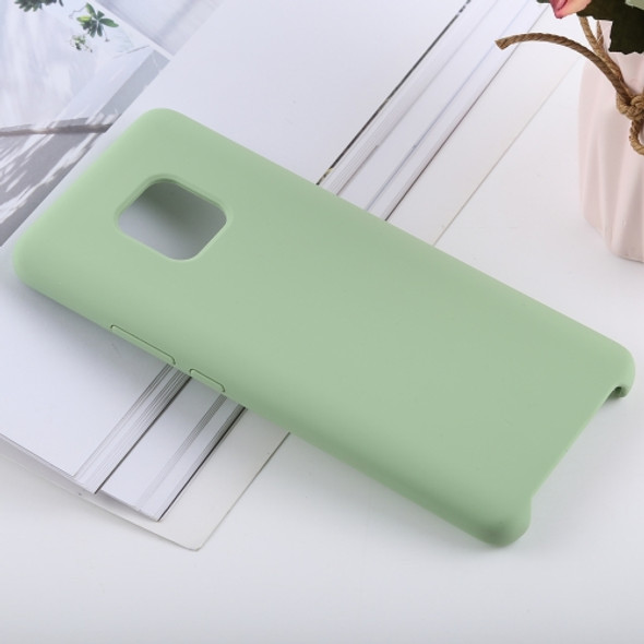 Solid Color Liquid Silicone Shockproof Case for Huawei Mate 20 Pro(Green)