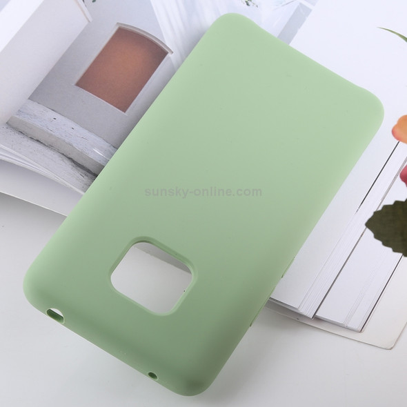 Solid Color Liquid Silicone Shockproof Case for Huawei Mate 20 Pro(Green)