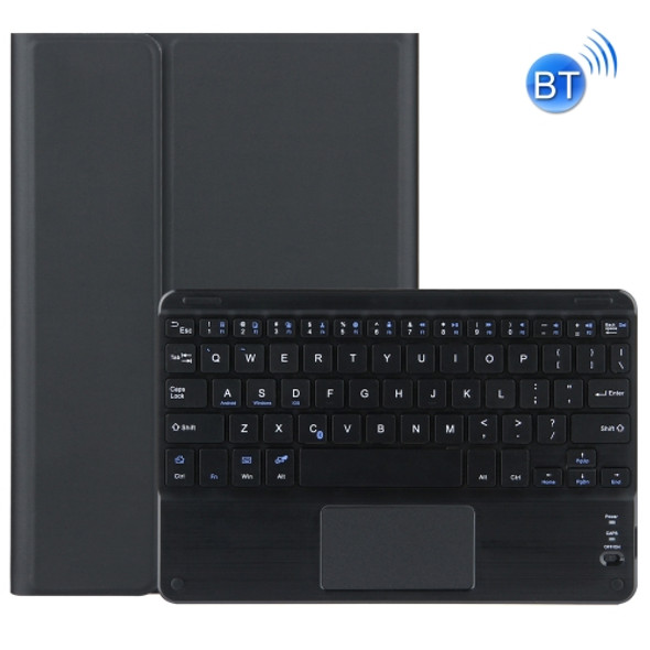 M10-C 2 in 1 Removable Bluetooth Keyboard + Leather Tablet Case with Touchpad & Holder for Lenovo Tab M10 TB-X505X (Black)