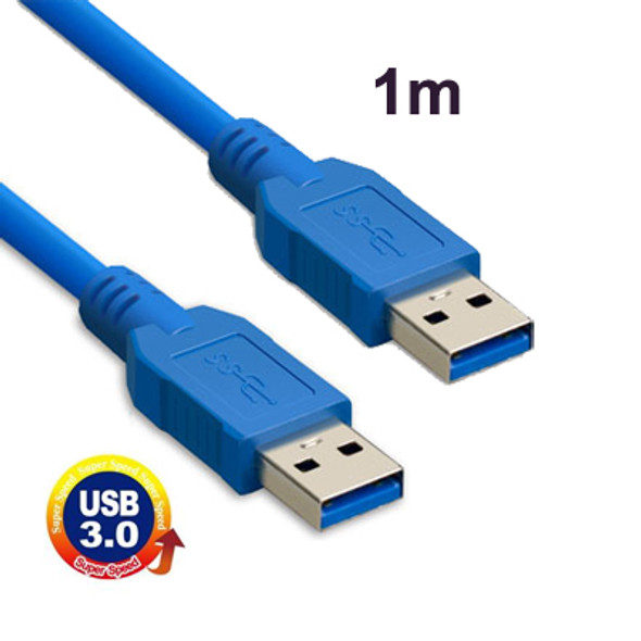 USB 3.0 A Male to A Male AM-AM Extension Cable, Length: 1m