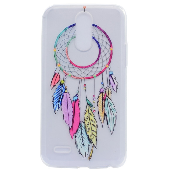 For LG Stylo 3 / Stylus 3 Colorful Dream Catcher Pattern Transparent TPU Protective Case