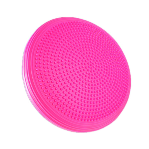 Yoga Balance Mat Foot Massage Balance Ball Ankle Rehabilitation Training Device(Rose Red )