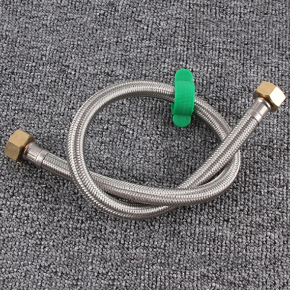 2 PCS 1.5m Copper Hat 304 Stainless Steel Metal Knitting Hose Toilet Water Heater Hot And Cold Water High Pressure Pipe 4/8 inch DN15 Connecting Pipe
