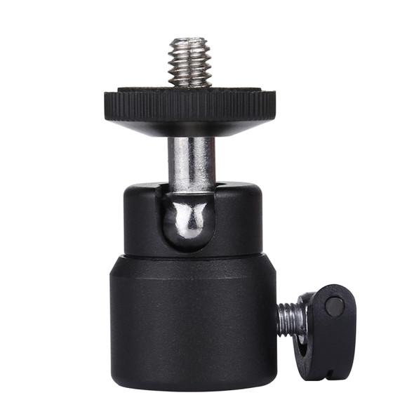 PULUZ 1/4 inch Screw Metal Tripod Ball Head Adapter with Lock