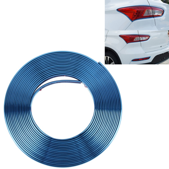 2m High Quality Car Headlight External Frame Decorative Strip Car Wheel Hub Trim Mouldings Shining Decoration Strip Automobile Network Decorative Strip(Blue)