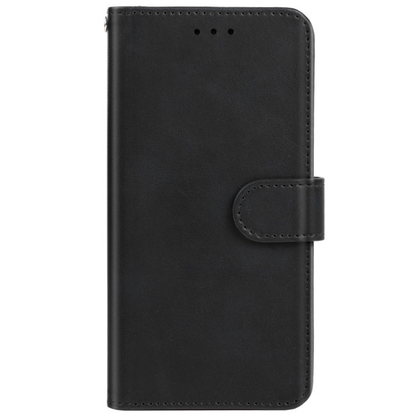 Leather Phone Case For Alcatel 1x (2019)(Black)