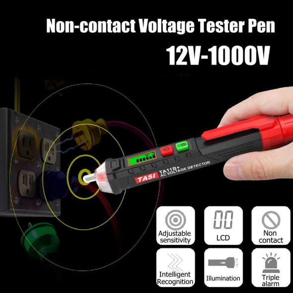 TASI Electrician Dedicated Multi-function Intelligent Induction Test Pencil, Model:11B+ Test Pencil