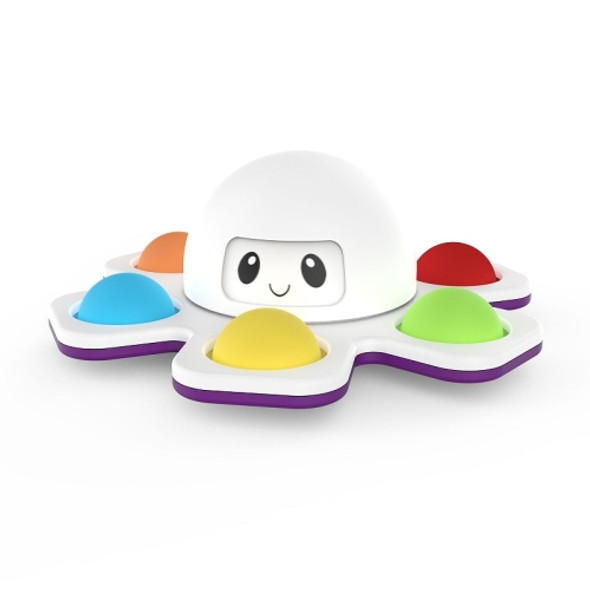 3 PCS Face-Changing Octopus Bubble Top Decompression Toy, Colour: White