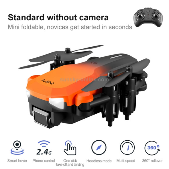 KK9 2.4G Foldable RC Obstacle Avoidance Quadcopter Toy (Orange)