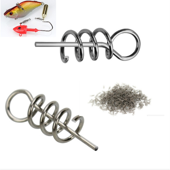 50 PCS Luya Accessories Spring Pin For Lock Pin Soft Bait, Size:3.5CM