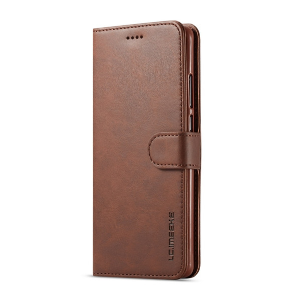 For Huawei P30 Pro LC.IMEEKE Calf Texture Horizontal Flip Leather Case, with Holder & Card Slots & Wallet(Brown)