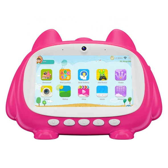 IR Kids Education Tablet PC, 7.0 inch, 1GB+16GB, Android 4.4 Allwinner A33 Quad Core 1.3GHz, Support WiFi / Bluetooth / OTG / FM, US Plug(Pink)