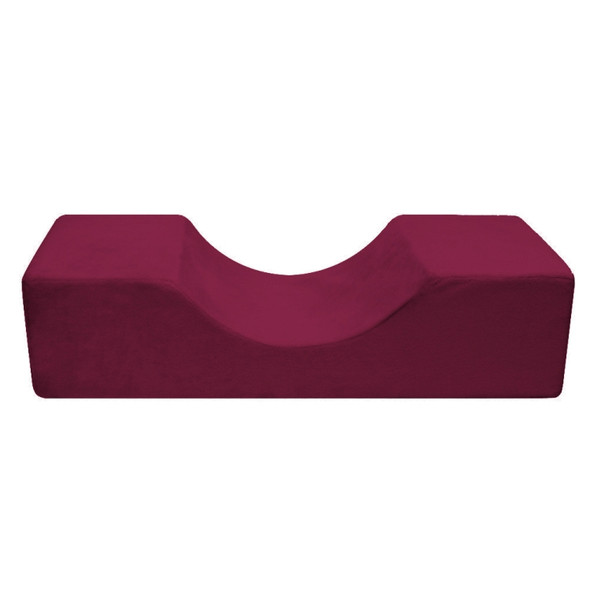 False Eyelashes Grafting Pillow U-Shaped Beauty Eyelash Pillow(Velvet  Wine Red )