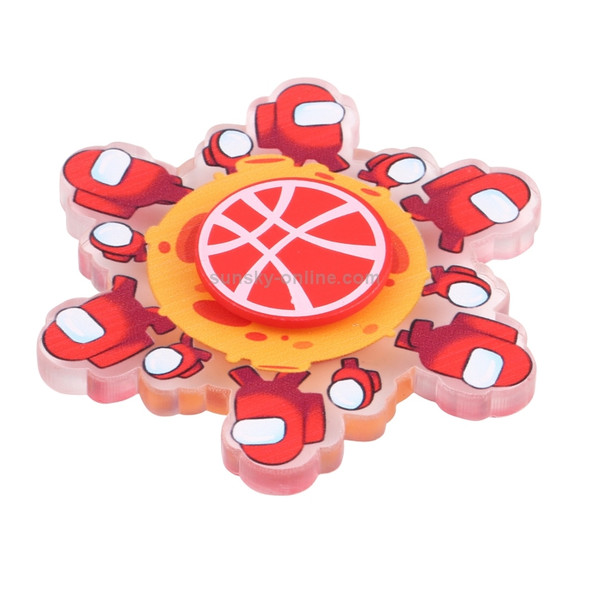 Fidget Spinner Toy Stress Reducer Anti-Anxiety Toy (Red)