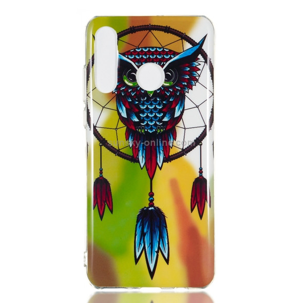 Owl Pattern Noctilucent TPU Soft Case for Huawei P30 Lite