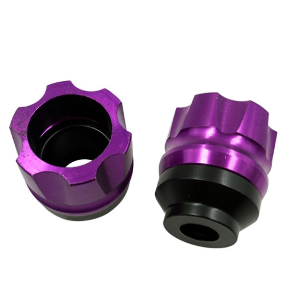 2 Pairs Motorcycle Modified Accessories Anti-Drop Cup CNC Aluminum Alloy Anti-Collision And Shock Absorbing Front Fork Cup(Purple)