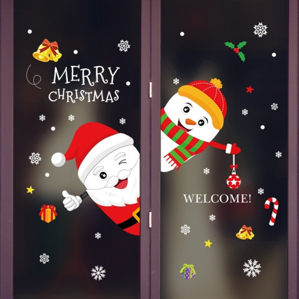 Window Glass Door Removable Christmas Festival Wall Sticker Decoration(6253)