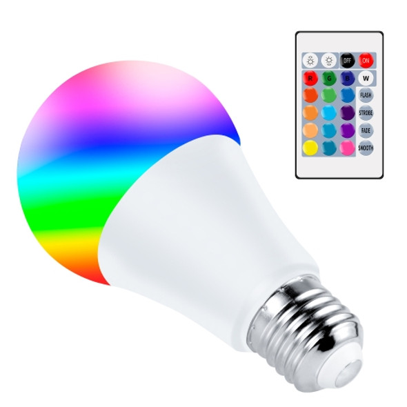 10W Smart Remote Control RGB Bulb Light 16 Color Lamp(Warm White)
