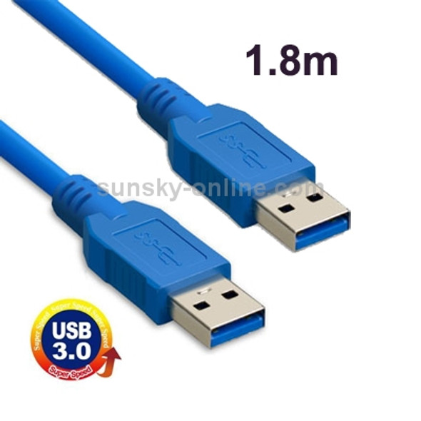 USB 3.0 A Male to A Male AM-AM Extension Cable, Length: 1.8m