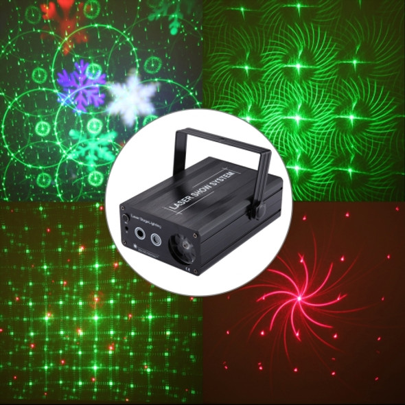 20W Colorful Light Laser Snowflake Projector Lamp, 6 LEDs Indoor Stage Decoration Atmosphere Light with Holder / Auto Run / Sound Control, AC 110-240V