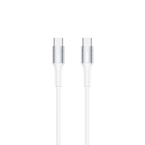 REMAX RC-198C-C Chaining II Series PD 65W USB-C / Type-C to USB-C / Type-C Fast Charging Data Cable, Cable Length: 1m(White)