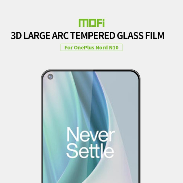 For OnePlus Nord N10 5G MOFI 9H 3D Explosion-proof Curved Screen Tempered Glass Film