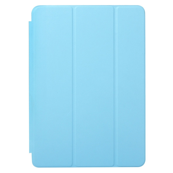 Horizontal Flip Solid Color Leather Case with Three-folding Holder & Wake-up / Sleep Function for iPad Pro 9.7 inch(Blue)