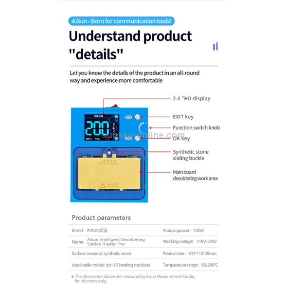 JC Aixun iHeater Pro Intelligent Desoldering Station