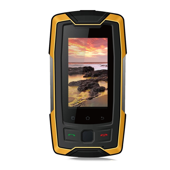 SERVO X7 Plus Rugged Phone, 2GB+16GB, IP68 Waterproof Dustproof Shockproof, Front Fingerprint Identification, 2.45 inch Android 6.0 MTK6737 Quad Core 1.3GHz, NFC, OTG, Network: 4G, Support Google Play(Yellow)