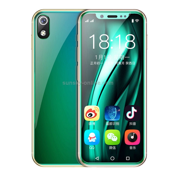 K-TOUCH I9s, 1GB+16GB, Face ID Identification, 3.46 inch Android 6.0 MTK6580 Quad Core, Network: 3G, Dual SIM, Support Google Play(Green)