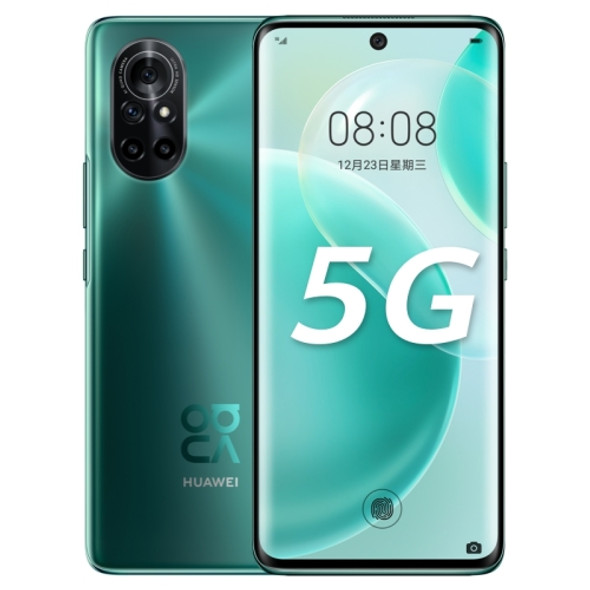 Huawei nova 8 5G ANG-AN00, 8GB+128GB, China Version, Quad Back Cameras, In-screen Fingerprint Identification, 6.57 inch EMUI 11.0 (Android 10)  HUAWEI Kirin 985 Octa Core up to 2.58GHz, Network: 5G, OTG, NFC, Not Support Google Play(Emerald)